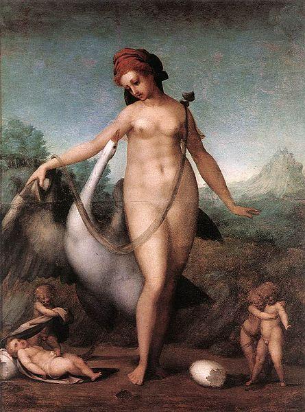 Jacopo Pontormo Leda and the Swan oil painting picture